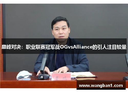 巅峰对决：职业联赛冠军战OGvsAlliance的引人注目较量